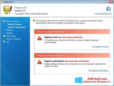 Screenshot Registry Life Windows 8.1