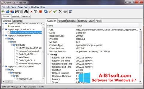 Screenshot Charles Windows 8.1