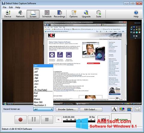 Screenshot Debut Video Capture Windows 8.1