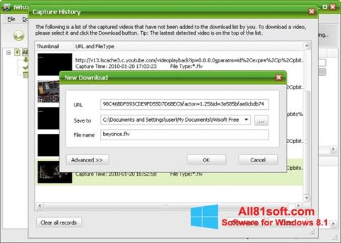 Screenshot Free Video Catcher Windows 8.1