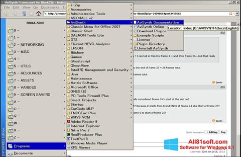 Screenshot AviSynth Windows 8.1
