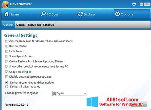 Screenshot Driver Reviver Windows 8.1