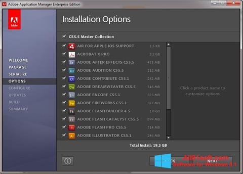 Screenshot Adobe Application Manager Windows 8.1