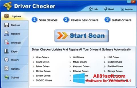 Screenshot Driver Checker Windows 8.1