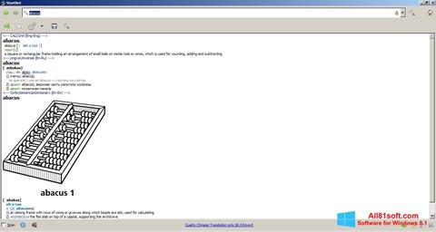Screenshot StarDict Windows 8.1