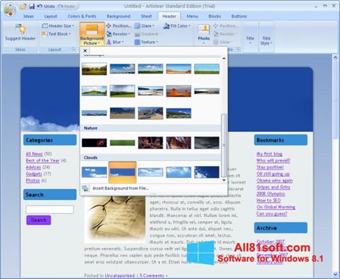 Screenshot Artisteer Windows 8.1