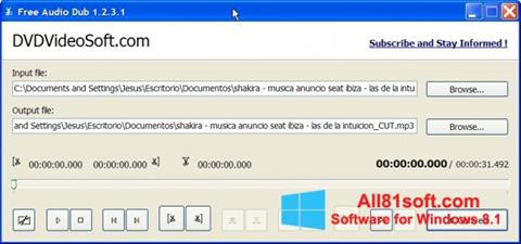 Screenshot Free Audio Dub Windows 8.1