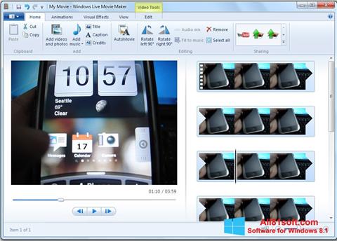Screenshot Windows Live Movie Maker Windows 8.1