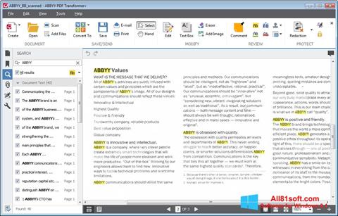 Screenshot ABBYY PDF Transformer Windows 8.1