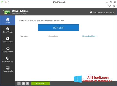 Screenshot DriverScanner Windows 8.1