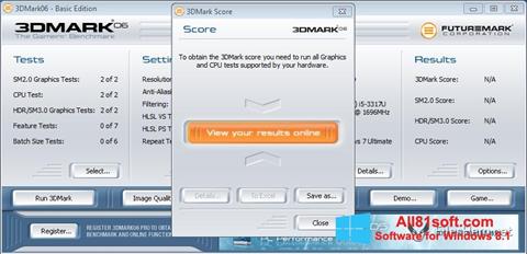 Screenshot 3DMark06 Windows 8.1