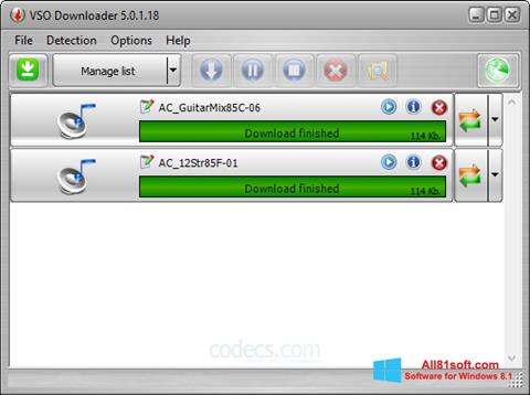 Screenshot VSO Downloader Windows 8.1