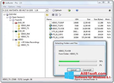 Screenshot IsoBuster Windows 8.1