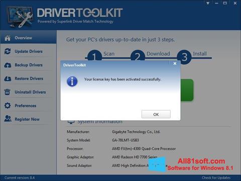 Screenshot Driver Toolkit Windows 8.1