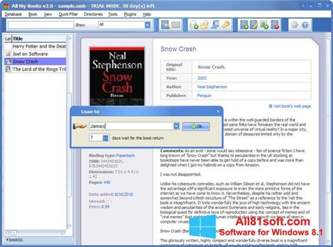 Screenshot All My Books Windows 8.1
