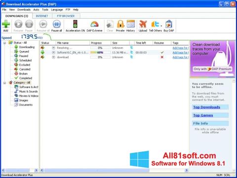 Screenshot Download Accelerator Plus Windows 8.1