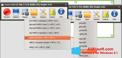 Screenshot oCam Screen Recorder Windows 8.1