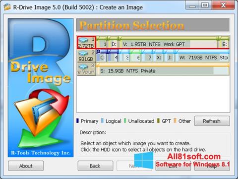 Screenshot R-Drive Image Windows 8.1