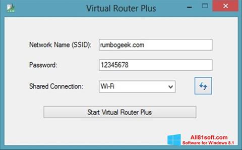 Screenshot Virtual Router Plus Windows 8.1