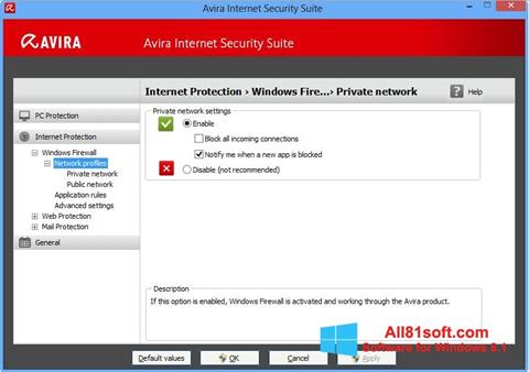 Screenshot Avira Internet Security Windows 8.1