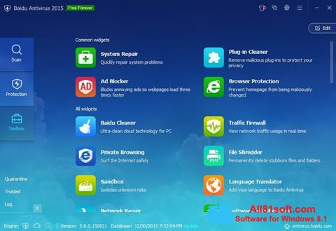 Screenshot Baidu Antivirus Windows 8.1