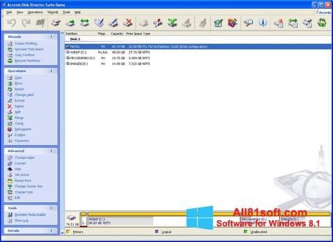 Screenshot Acronis Disk Director Suite Windows 8.1