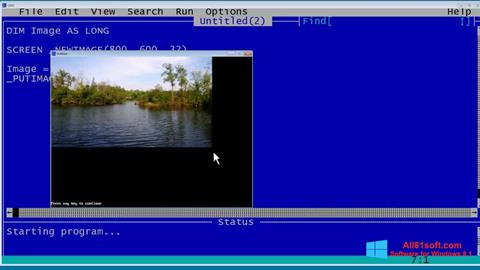 Screenshot QBasic Windows 8.1