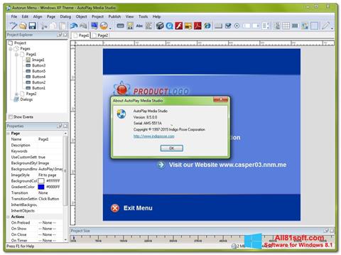 Screenshot AutoPlay Media Studio Windows 8.1