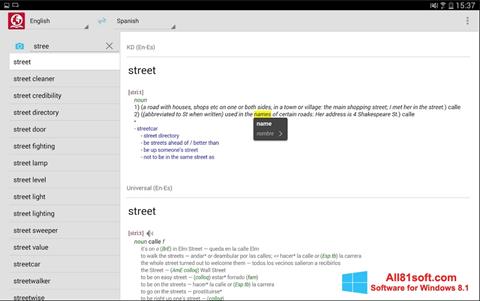 Screenshot ABBYY Lingvo Windows 8.1