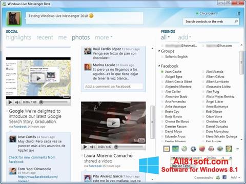 Screenshot Windows Live Messenger Windows 8.1