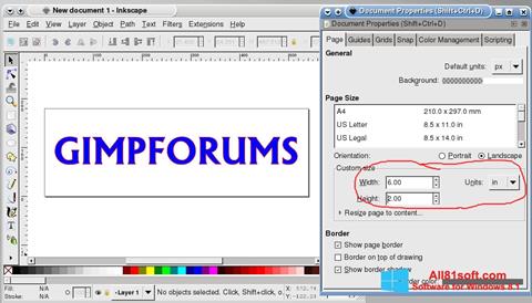 Screenshot Inkscape Windows 8.1