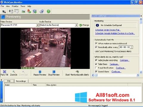 Screenshot WebCam Monitor Windows 8.1