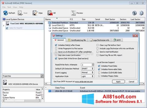 Screenshot Active KillDisk Windows 8.1