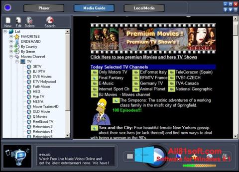 Screenshot Online TV Live Windows 8.1