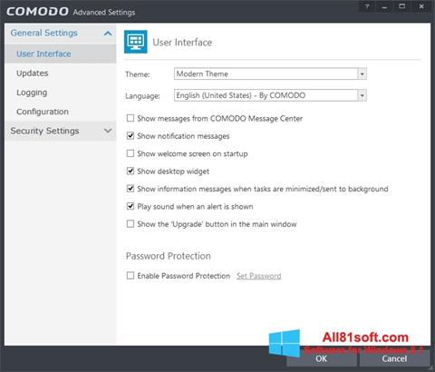 Screenshot Comodo Internet Security Windows 8.1
