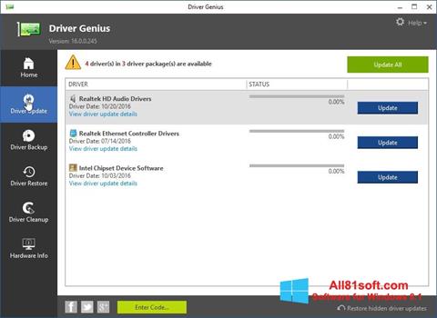 Screenshot Driver Genius Windows 8.1