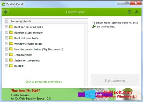 Screenshot Dr.Web CureIt Windows 8.1