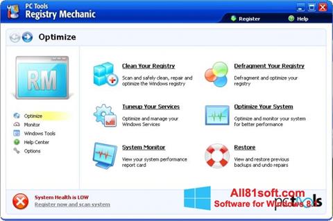 Screenshot Registry Mechanic Windows 8.1