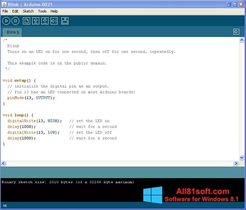 Screenshot Arduino Windows 8.1
