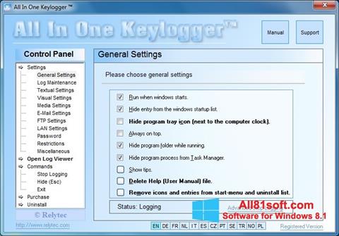 Screenshot Keylogger Windows 8.1