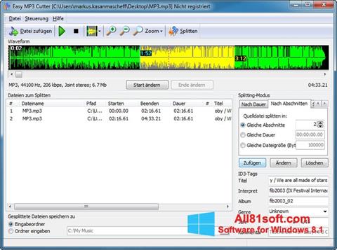 Screenshot MP3 Cutter Windows 8.1