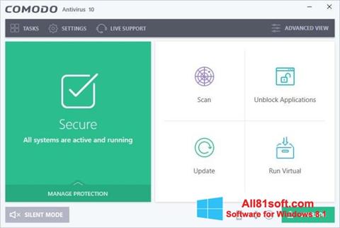Screenshot Comodo Antivirus Windows 8.1