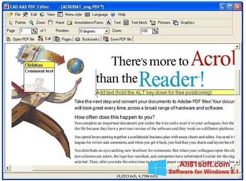 Screenshot PDF Reader Windows 8.1