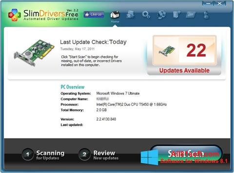 Screenshot SlimDrivers Windows 8.1