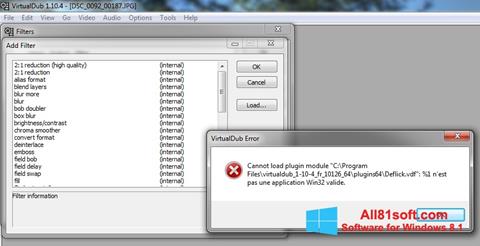 Screenshot VirtualDub Windows 8.1