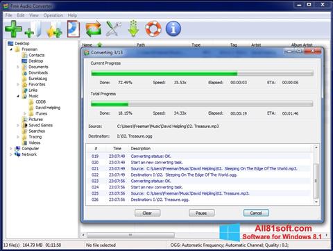 Screenshot Free Audio Converter Windows 8.1