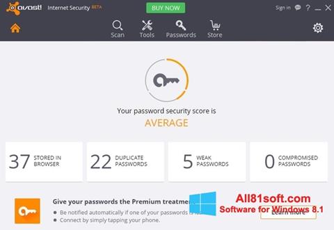 Screenshot Avast Internet Security Windows 8.1