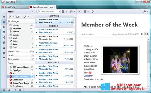 Screenshot Opera Mail Windows 8.1