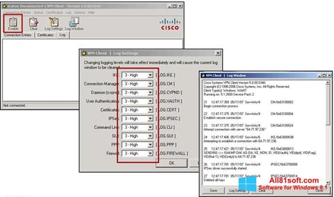 Screenshot Cisco VPN Client Windows 8.1