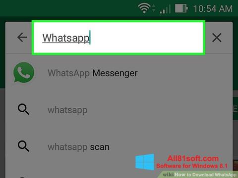 Screenshot WhatsApp Windows 8.1